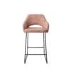 Yanai - Pink Punch, Counter Stool Slide Black