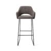 Yanai - Amazing Grey, Barstool Slide Black